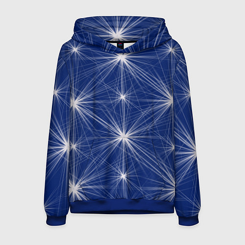 Мужская толстовка Звезды на синем фоне / 3D-Синий – фото 1
