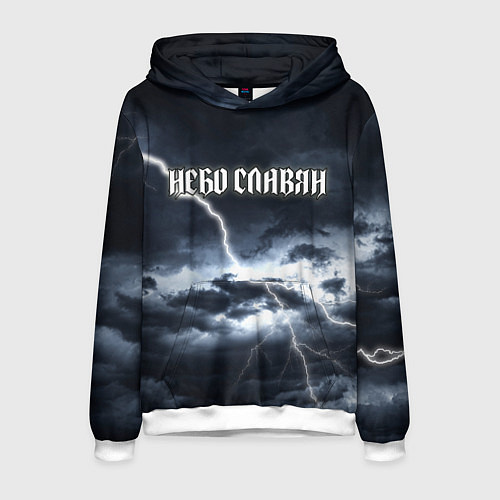 Мужская толстовка Небо - славян / 3D-Белый – фото 1