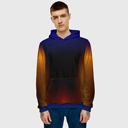 Толстовка-худи мужская Color black red blue, цвет: 3D-синий — фото 2