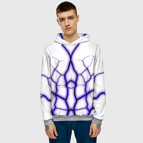 Мужская толстовка Color white purple / 3D-Меланж – фото 3