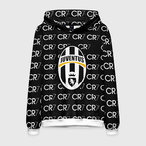 Мужская толстовка Juventus sport pattern / 3D-Белый – фото 1