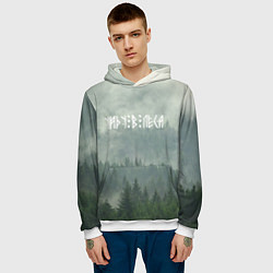 Толстовка-худи мужская Уйду в леса, цвет: 3D-белый — фото 2