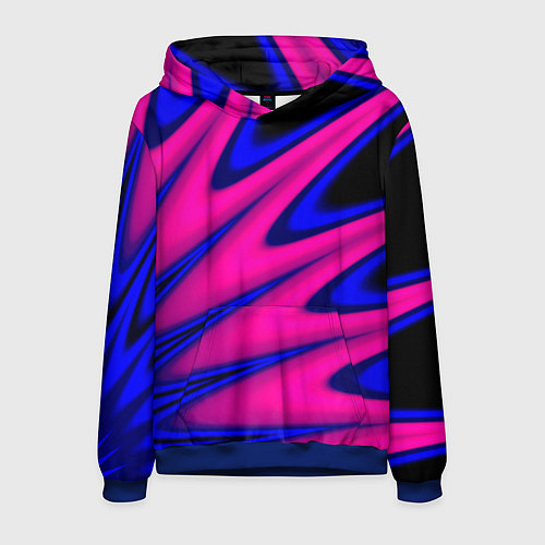 Мужская толстовка Multicolored color neon / 3D-Синий – фото 1