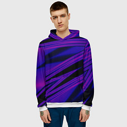 Толстовка-худи мужская Color multi-colored neon, цвет: 3D-белый — фото 2