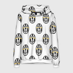 Толстовка-худи мужская Juventus Pattern, цвет: 3D-белый