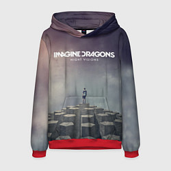 Толстовка-худи мужская Imagine Dragons: Night Visions, цвет: 3D-красный