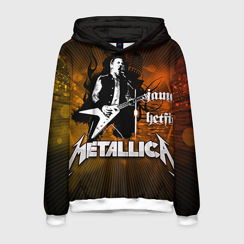 Мужская толстовка Metallica: James Hetfield / 3D-Белый – фото 1