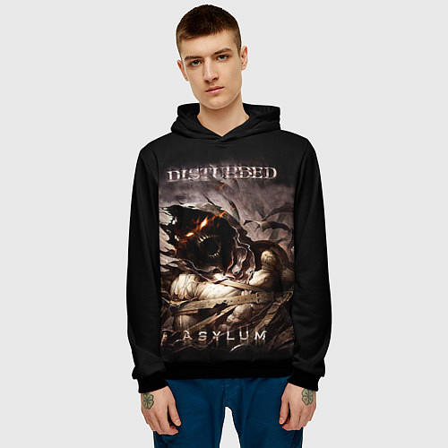 Мужская толстовка Disturbed / 3D-Черный – фото 3