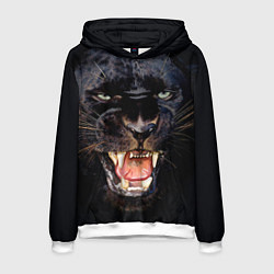 Толстовка-худи мужская Пантера, цвет: 3D-белый