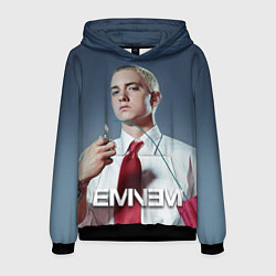 Толстовка-худи мужская Eminem Fire, цвет: 3D-черный