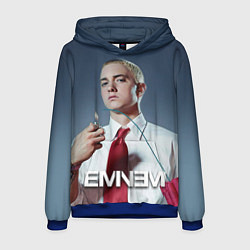 Толстовка-худи мужская Eminem Fire, цвет: 3D-синий