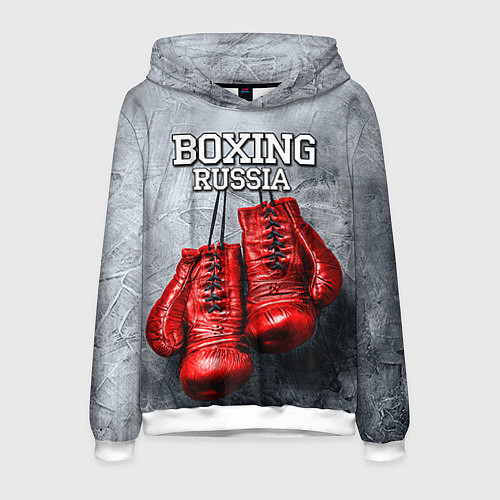 Мужская толстовка Boxing Russia / 3D-Белый – фото 1