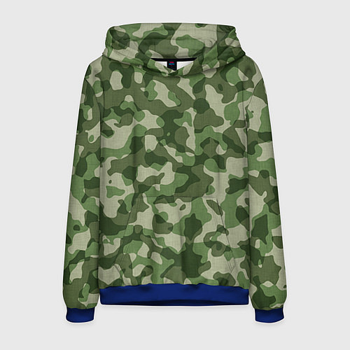 Мужская толстовка Хаки / 3D-Синий – фото 1