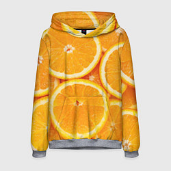 Толстовка-худи мужская Апельсин, цвет: 3D-меланж