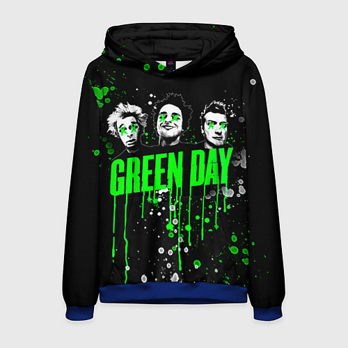 Мужская толстовка Green Day: Acid Colour / 3D-Синий – фото 1