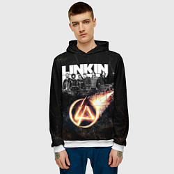 Толстовка-худи мужская Linkin Park: Comet, цвет: 3D-белый — фото 2