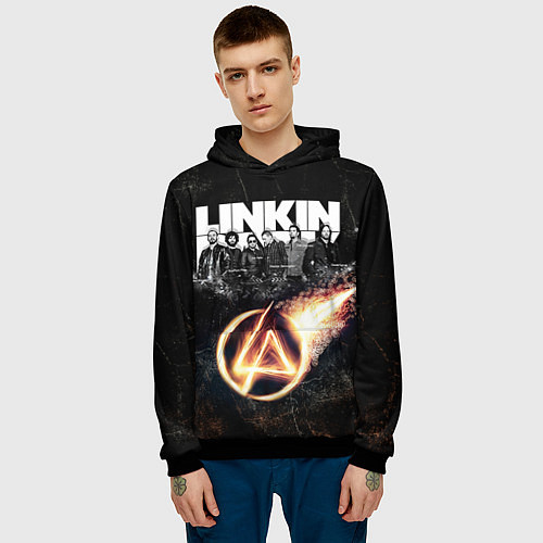Мужская толстовка Linkin Park: Comet / 3D-Черный – фото 3