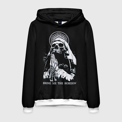 Мужская толстовка BMTH: Skull Pray / 3D-Белый – фото 1