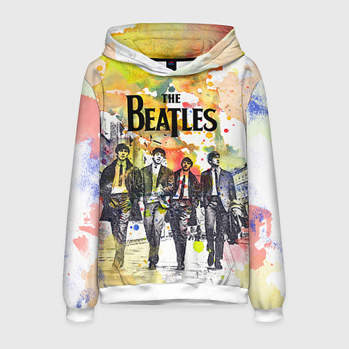 Мужская толстовка The Beatles: Colour Spray / 3D-Белый – фото 1