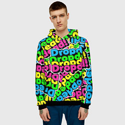 Толстовка-худи мужская Drop Dead: Acid Pattern, цвет: 3D-черный — фото 2