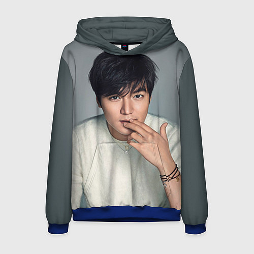 Мужская толстовка Lee Min Ho / 3D-Синий – фото 1