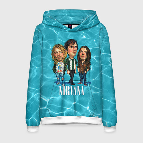 Мужская толстовка Nirvana: Water / 3D-Белый – фото 1