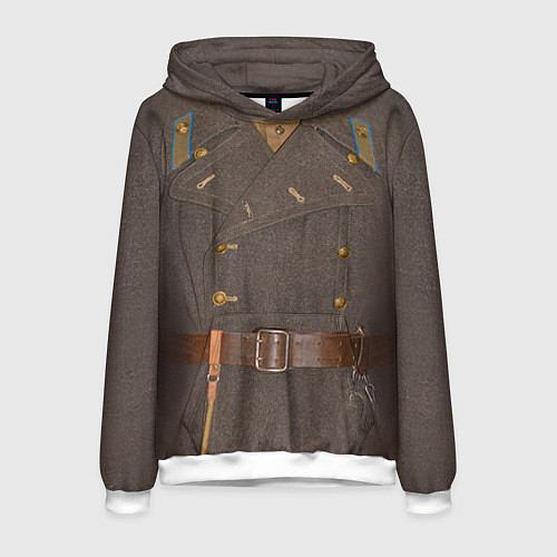 Мужская толстовка Шинель / 3D-Белый – фото 1