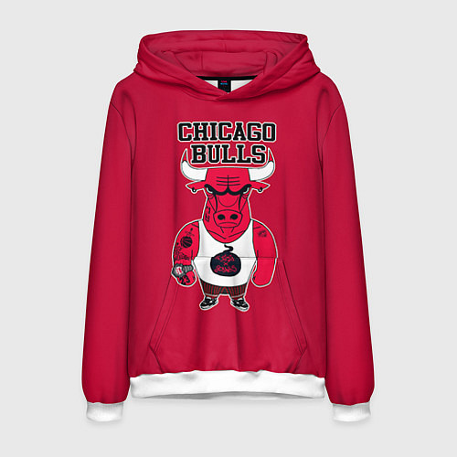 Мужская толстовка Chicago bulls / 3D-Белый – фото 1