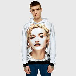 Толстовка-худи мужская Мадонна, цвет: 3D-черный — фото 2