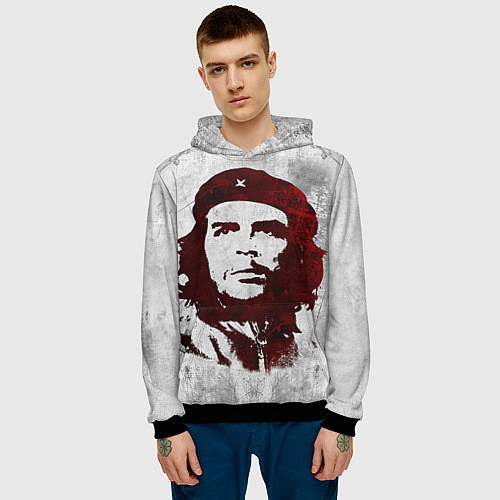 Мужская толстовка Че Гевара / 3D-Черный – фото 3