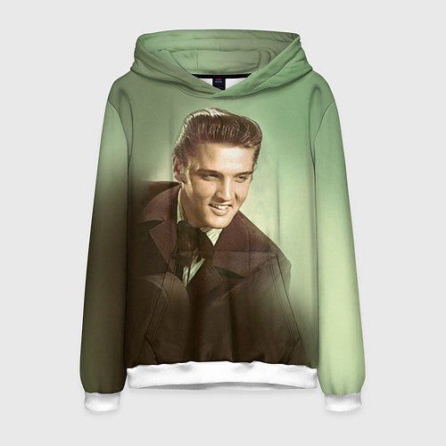 Мужская толстовка Elvis Young / 3D-Белый – фото 1