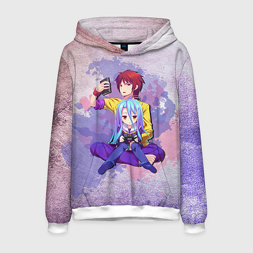 Мужская толстовка No Game No Life / 3D-Белый – фото 1