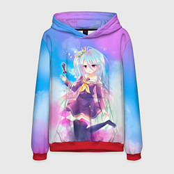 Толстовка-худи мужская No Game No Life, цвет: 3D-красный