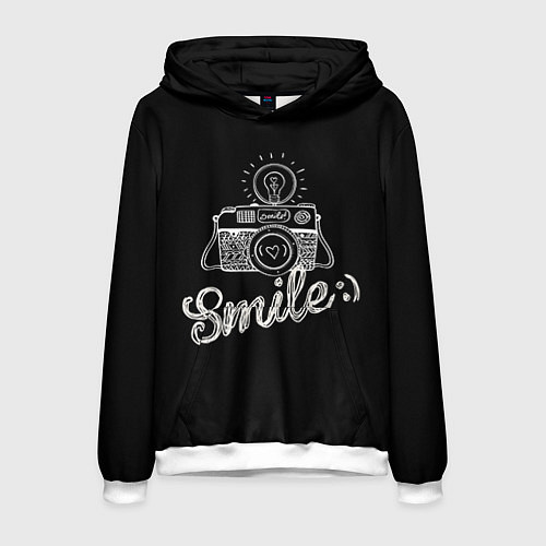 Мужская толстовка Smile / 3D-Белый – фото 1