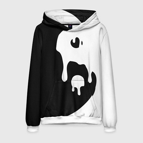 Мужская толстовка Инь Янь / 3D-Белый – фото 1