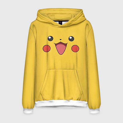 Мужская толстовка Пикачу / 3D-Белый – фото 1