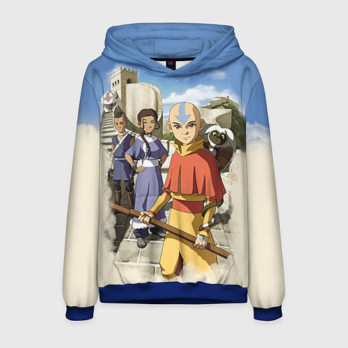 Мужская толстовка Легенда об Аанге / 3D-Синий – фото 1