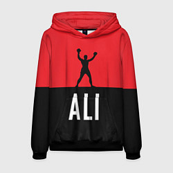 Толстовка-худи мужская Ali Boxing, цвет: 3D-черный