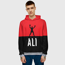 Толстовка-худи мужская Ali Boxing, цвет: 3D-меланж — фото 2