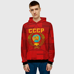 Толстовка-худи мужская СССР, цвет: 3D-черный — фото 2