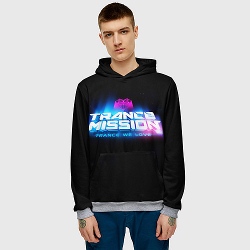 Мужская толстовка Trancemission: Trance we love / 3D-Меланж – фото 3
