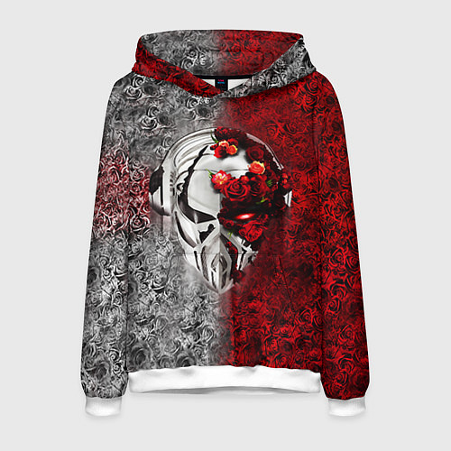 Мужская толстовка Pirate Station: Flowers / 3D-Белый – фото 1