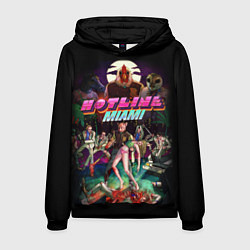 Толстовка-худи мужская Hotline Miami, цвет: 3D-черный