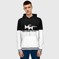 Толстовка-худи мужская Безумный мир, цвет: 3D-меланж — фото 2
