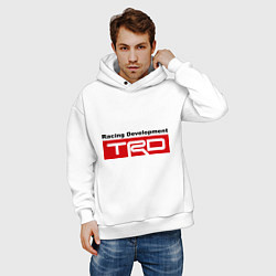Толстовка оверсайз мужская TRD, цвет: белый — фото 2