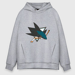 Мужское худи оверсайз San Jose Sharks