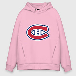 Толстовка оверсайз мужская Montreal Canadiens, цвет: светло-розовый