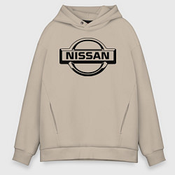 Толстовка оверсайз мужская Nissan club, цвет: миндальный