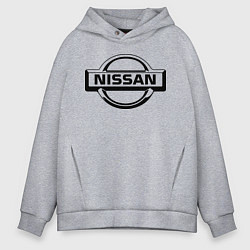 Толстовка оверсайз мужская Nissan club, цвет: меланж