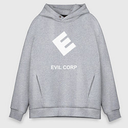 Толстовка оверсайз мужская Evil corporation, цвет: меланж